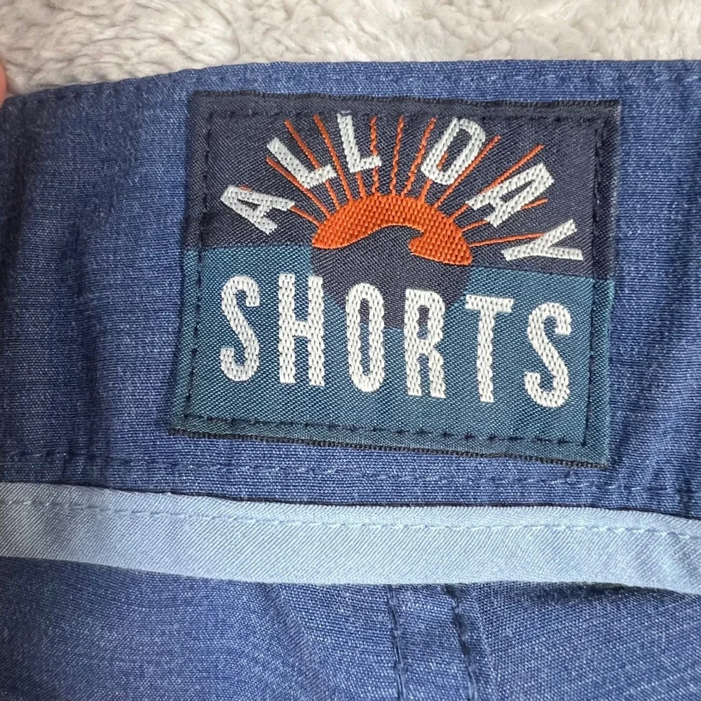 Faherty Men's 33 All Day Shorts Blue Hybrid Stretch MSC0007